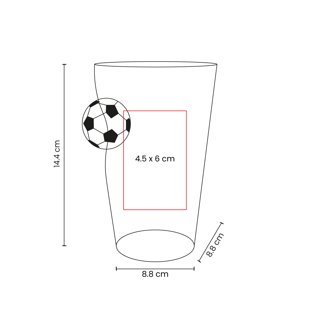 VASO CERVECERO SOCCER - Image 2